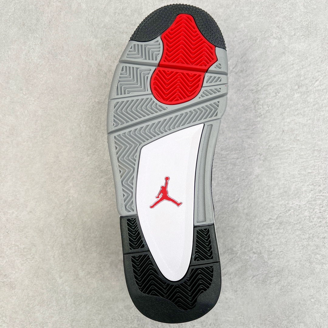 图片[9]-零售💰260 ＃KZ神版福利回馈‼Air Jordan AJ4 Retro 黑色帆布小阿姆 DH7138-006 独家外贸特供尺码含 45.5 49.5 50.5 国内外口碑最好最推荐的产品 市场中端王者 亲自操刀耗时半年巨作 全套原纸板楦头开发 确保原汁原味 完美呈现四代版型 一比一鞋头弧度高度鞋身弧度 此版本只针对中端市场 皮料材质有所更替 其他数据细节工艺流程均保持一致 绝不口嗨 细节品控鞋型随意秒杀市面3XX 4XX 原厂TPU网格鞋带扣 正确内里网布 菱角分明不变形无多余毛边 柔软性质感一致于原鞋 市场唯一原厂鞋扣模具 背面可见隐藏注塑口 原厂织唛标 原厂飞人电绣工艺 尾指中部跳三针 独家绑鞋带手法 印刷中底布 四线拉帮 米色美纹纸贴合固定 进口港宝加持 后跟自然饱满 全鞋荧光划线卡点 追求极致完美 每一双都是工艺品 多重QC质检 超越公司货的品控标准 实实在在的免检产品 尺码：40 40.5 41 42 42.5 43 44 44.5 45 45.5 46 47.5 48.5 49.5 50.5 编码：by2936060-运动鞋