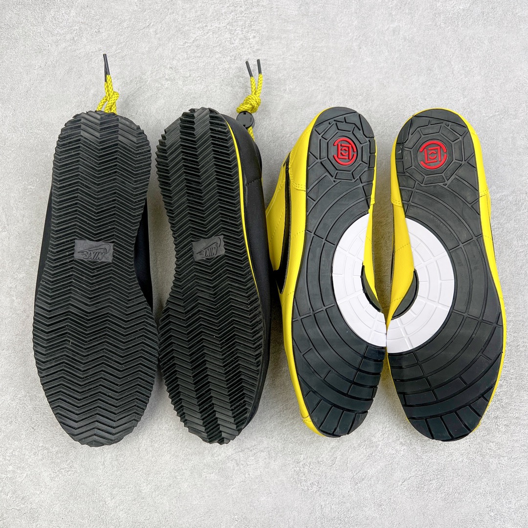 图片[6]-陈冠希Clot x NK Clotez \\\”Brush Lee\\\” 三合一 李小龙功夫 可拆卸潮流复古跑步功夫鞋阿甘鞋 联名黑黄 DZ3239-001 此次推出的 CLOT x NK Cortez 是即将发布的三款配色中的第二款 三合一设计既可以直接穿着 也可以拆开成为运动鞋和一脚蹬鞋 让人联想到功夫鞋 它配备了带阴阳符号和汉字“功”和“夫”(功夫）刺绣在鞋跟处的抽绳紧固系统 这双鞋是一款室内鞋 采用黄色皮革鞋面和黑色Swooshes 而哑光黑色便鞋采用功夫鞋风格的轮廓 锯齿底部提供抓地力 每款\\\”Clotez”均配有可拆卸鞋垫 让便鞋更加舒适 尺码：36 36.5 37.5 38 38.5 39 40 40.5 41 42 42.5 43 44 44.5 45 46-选品中心