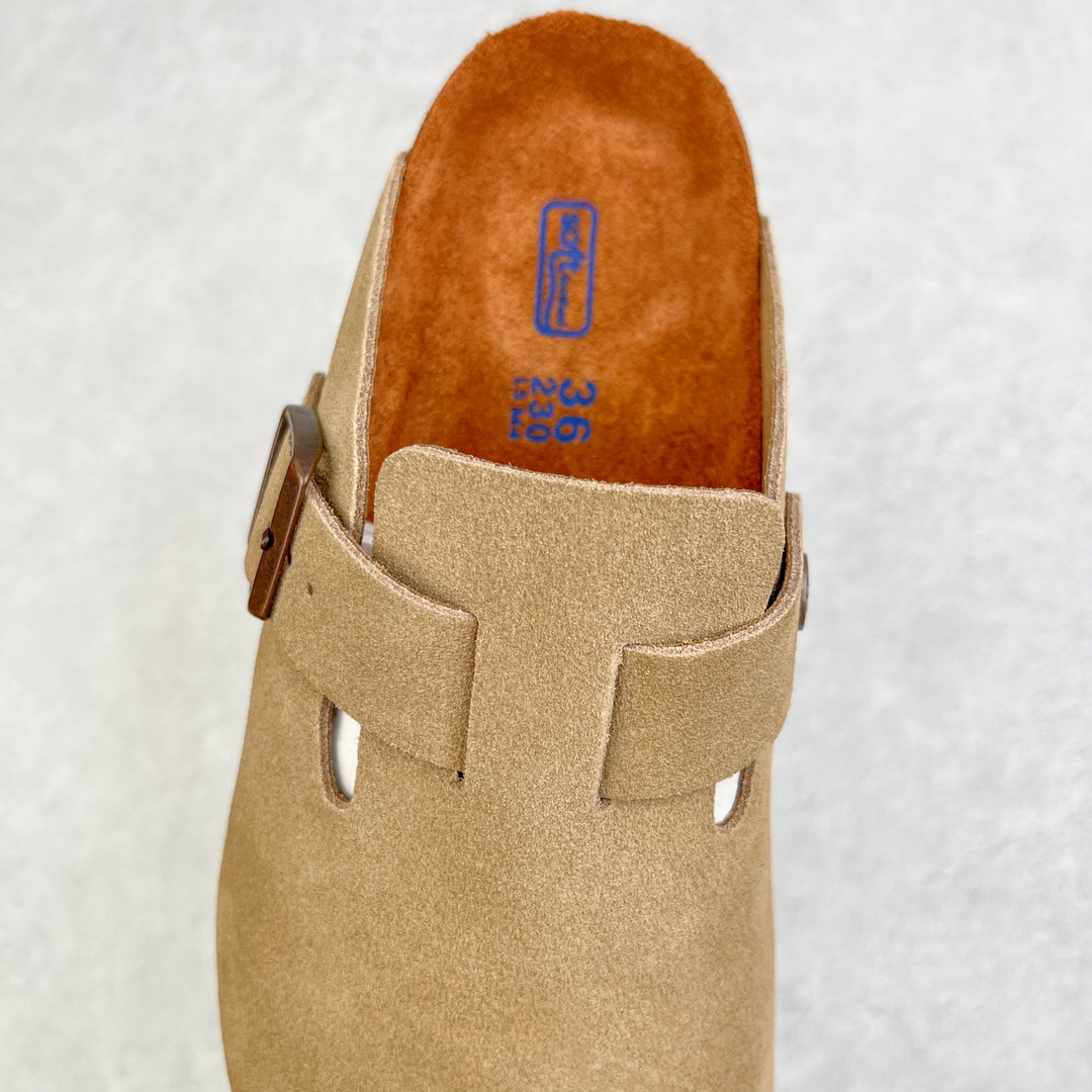 图片[5]-零售💰250 ＃DC Birkenstock Boston VL 勃肯软木底包头拖鞋 天鹅绒般的绒面革赋子休闲的经典外观 四季皆宜 柔软的鞋床采用额外的泡沫缓冲层 提供额外的舒适感和全天支撑 全网独家首发 源于德国的严谨工艺  牛巴戎面 中层松木 EVA 三层组合大底 优质牛皮面料五金扣 出口订单 尺码：35-44 编码：by2936050-运动鞋