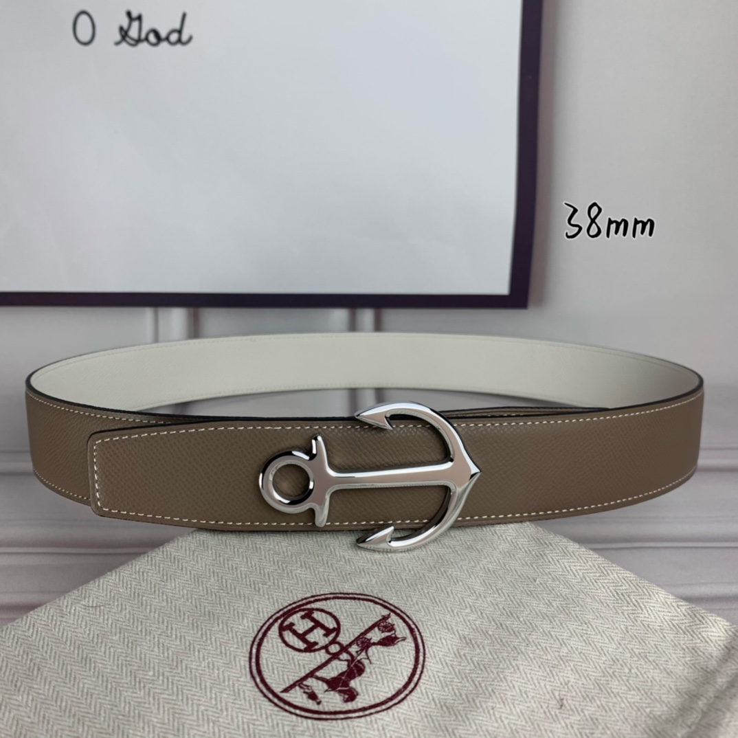 Hermès爱马仕双头尖两面手掌纹原