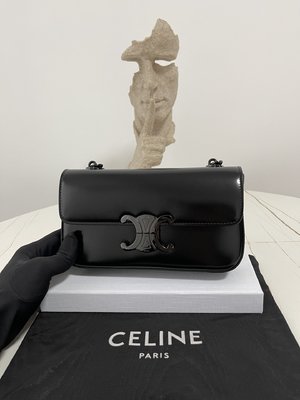 Top quality Fake
 Celine Crossbody & Shoulder Bags Black Cowhide Spring/Summer Collection Chains