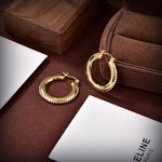 Celine Jewelry Earring Good Quality Replica
 Yellow Brass Fashion