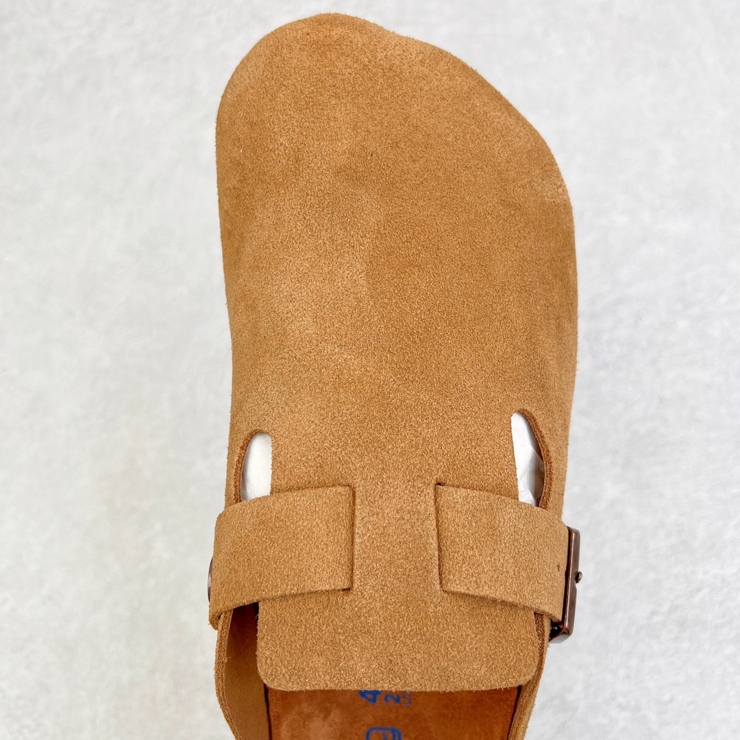 图片[4]-零售💰250 ＃DC Birkenstock Boston VL 勃肯软木底包头拖鞋 天鹅绒般的绒面革赋子休闲的经典外观 四季皆宜 柔软的鞋床采用额外的泡沫缓冲层 提供额外的舒适感和全天支撑 全网独家首发 源于德国的严谨工艺  牛巴戎面 中层松木 EVA 三层组合大底 优质牛皮面料五金扣 出口订单 尺码：35-44 编码：by2936050-运动鞋