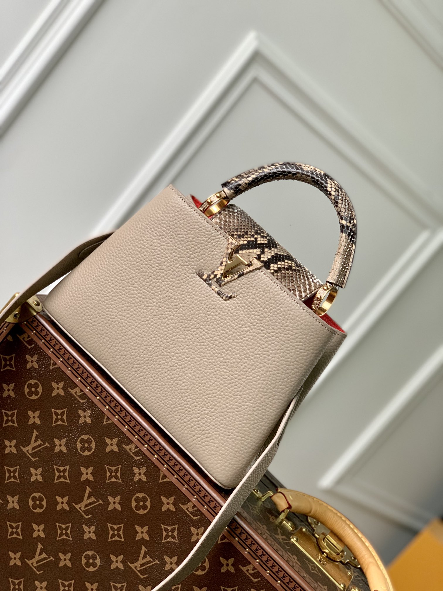 Louis Vuitton LV Capucines Bags Handbags for sale cheap now
 Calfskin Cowhide M80741