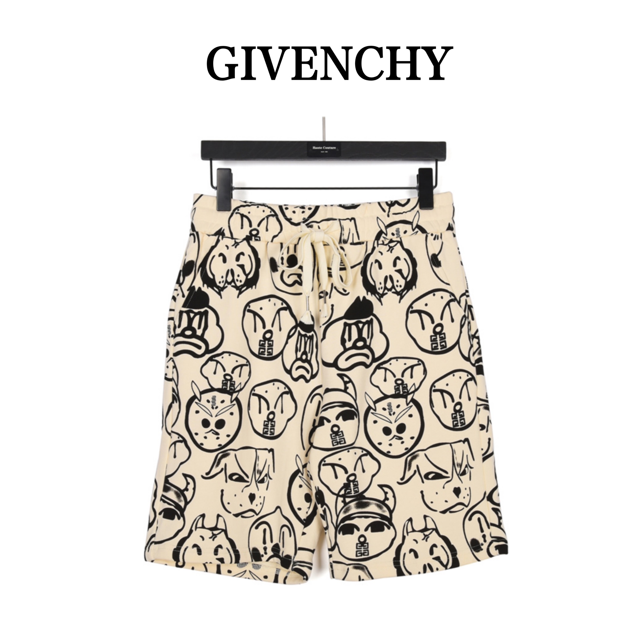 Givenchy/纪梵希23ss 搞怪涂鸦印花短裤