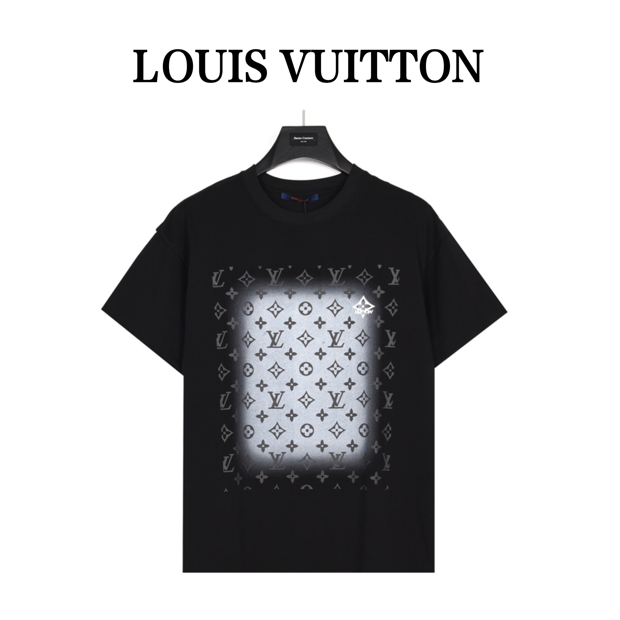 LouisVuitton/路易威登 23ss 泼墨老花印花渐变短袖T恤