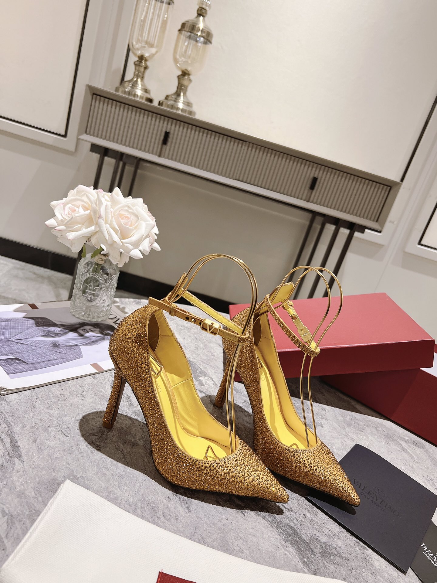 Valentino Women's Crystal-Embellished Pointed-Toe Pumps 2 i1680167951 6063 5