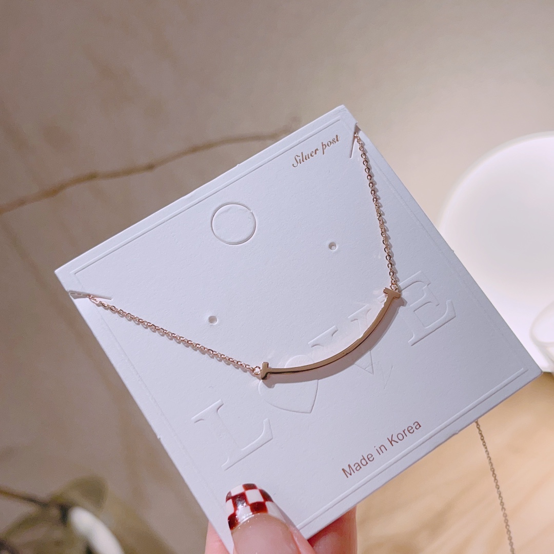 Nickel Free Silver Necklace Intellectual Party Gold