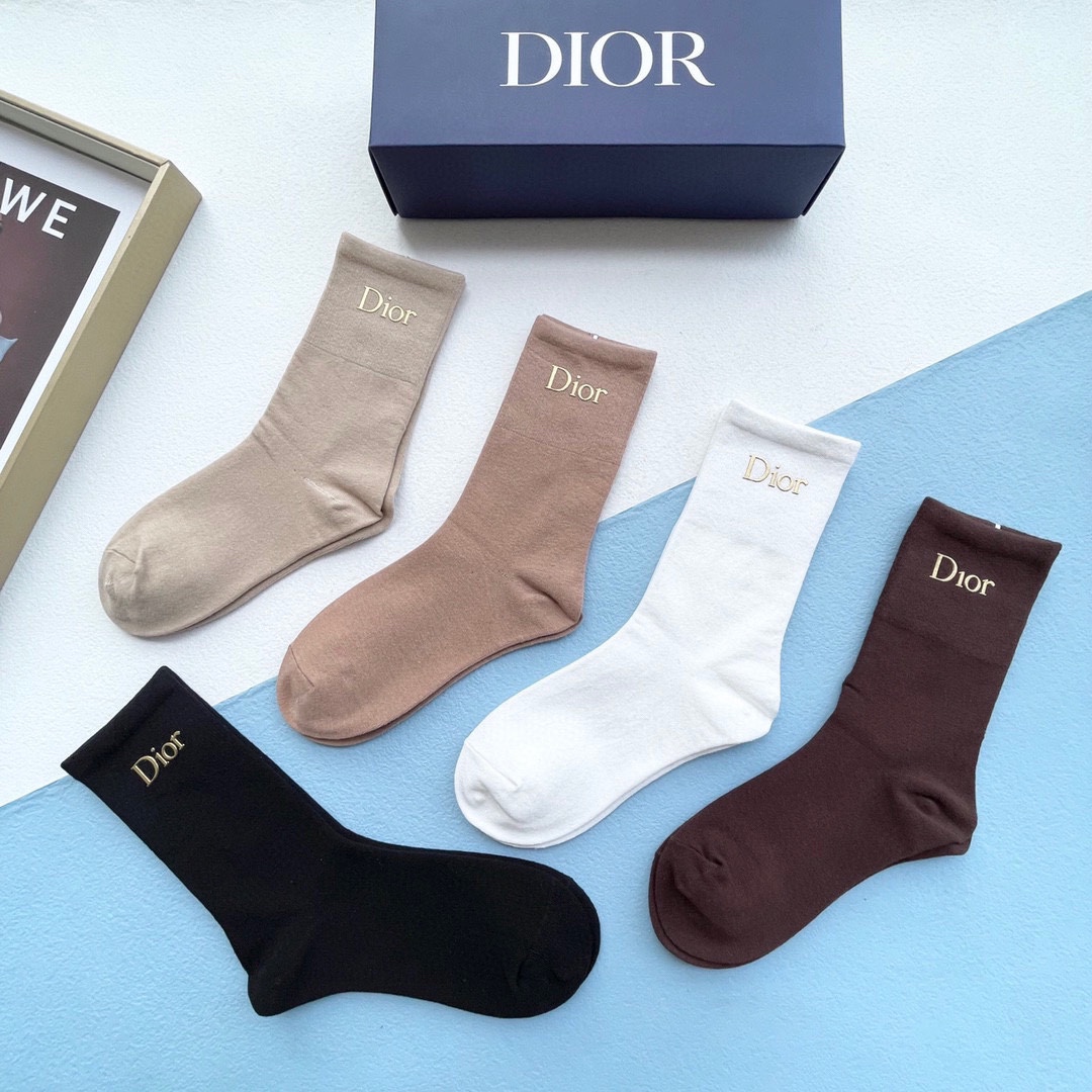 配包装一盒五双Dior迪奥️D家新品
