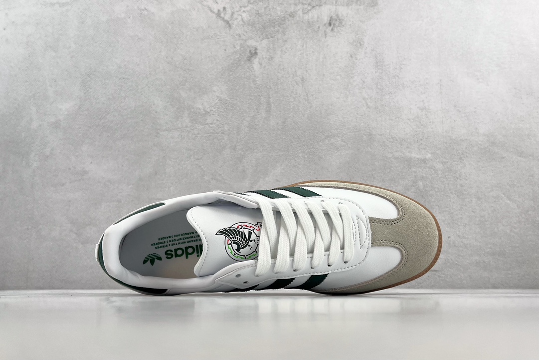 Football giants series Mexico adidas originals Samba white green HQ7036