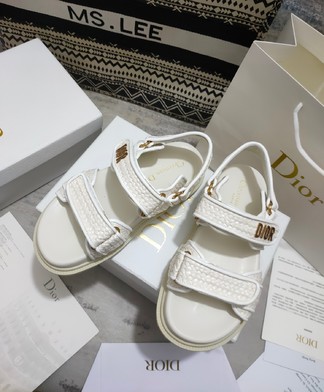 Dior Shoes Sandals Replicas Buy Special Weave Cowhide TPU Beach
