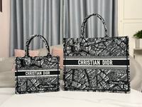 Where to Buy
 Dior Book Tote Handbags Tote Bags Black White Embroidery