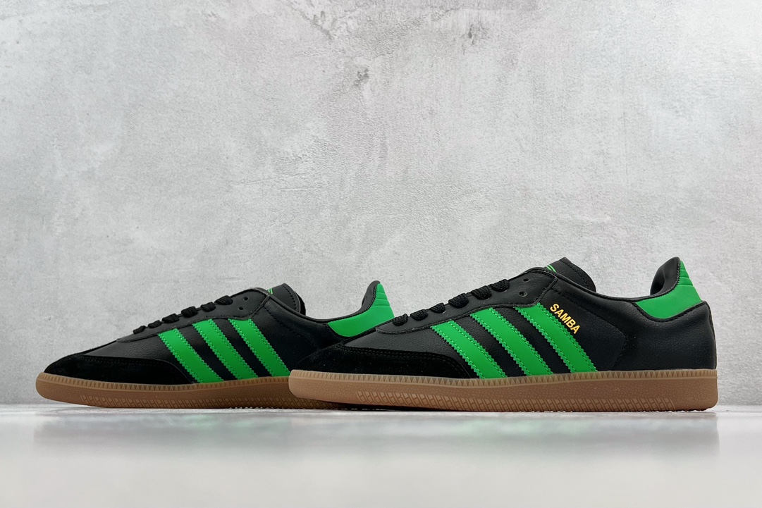 Football giants series Austin adidas originals Samba black green HQ7035