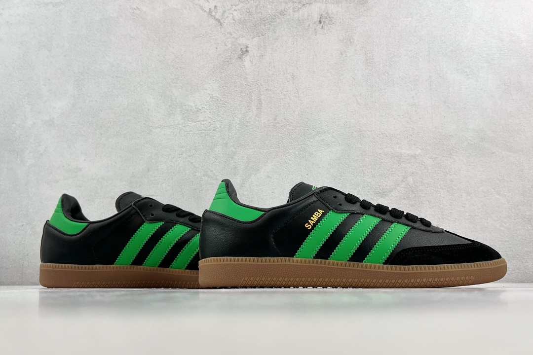 Football giants series Austin adidas originals Samba black green HQ7035