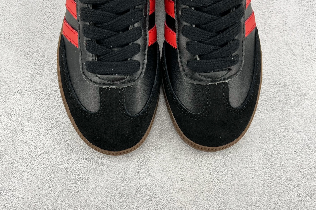 150 足球豪门系列 “红魔”曼联 adidas originals Samba 黑红 HQ7030