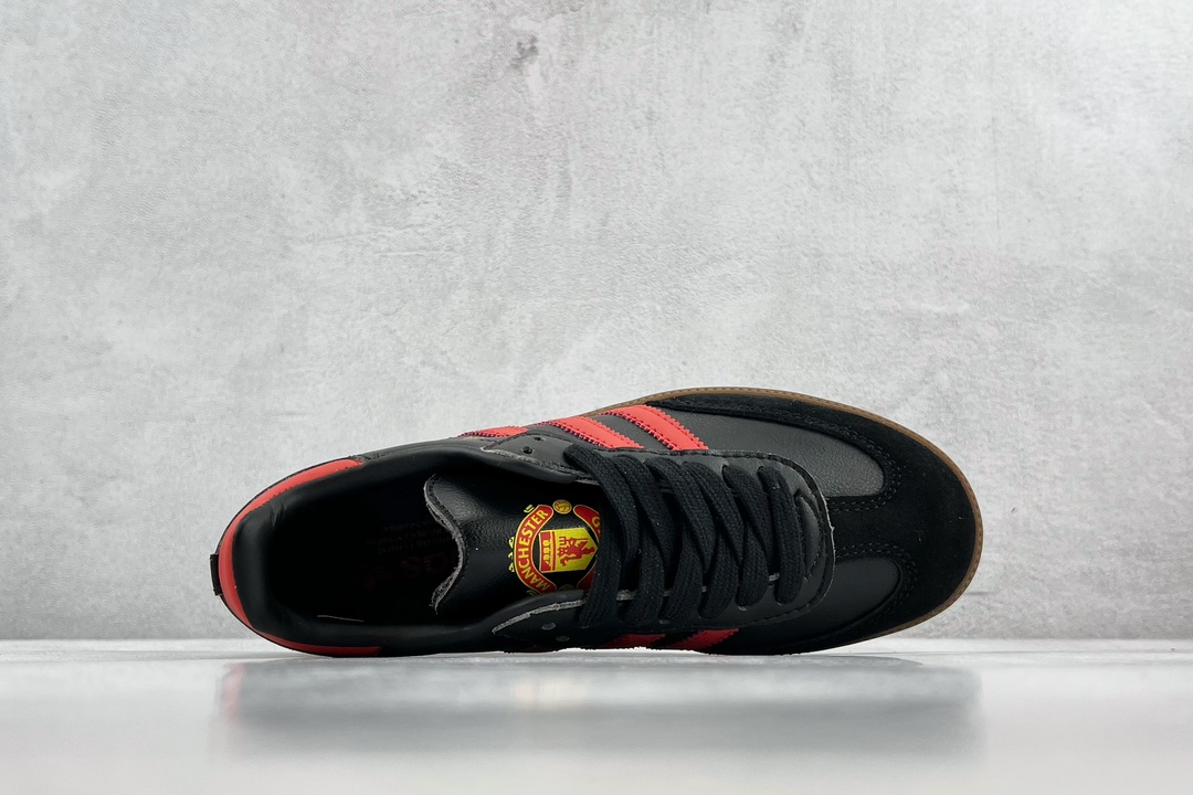 150 足球豪门系列 “红魔”曼联 adidas originals Samba 黑红 HQ7030