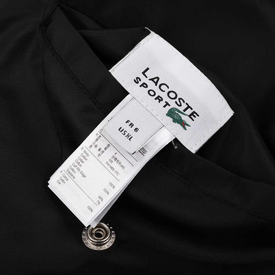 340 Lacoste/法国鳄鱼 胸口鳄鱼刺绣标识双面拉链外套