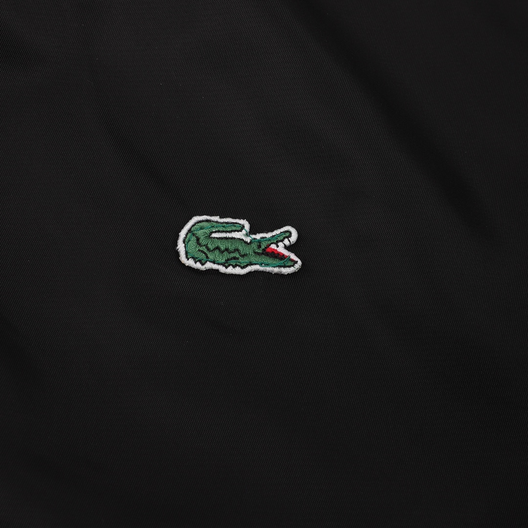 340 Lacoste/法国鳄鱼 胸口鳄鱼刺绣标识双面拉链外套