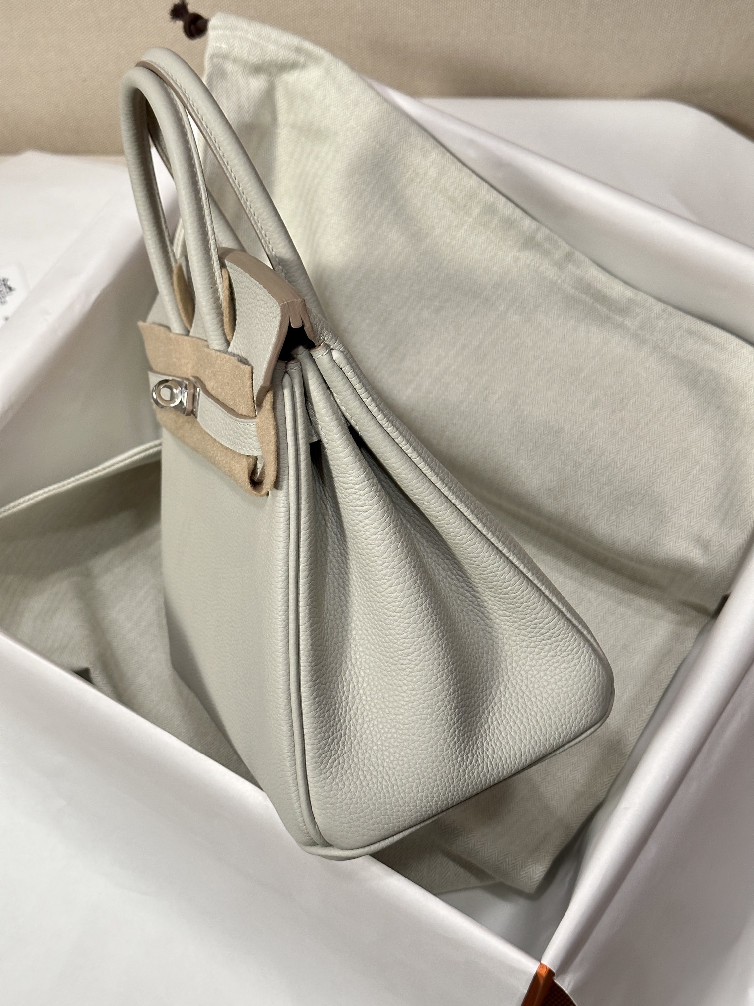 Hermes Birkin 25 Gris Perle 25 handbag shoulder