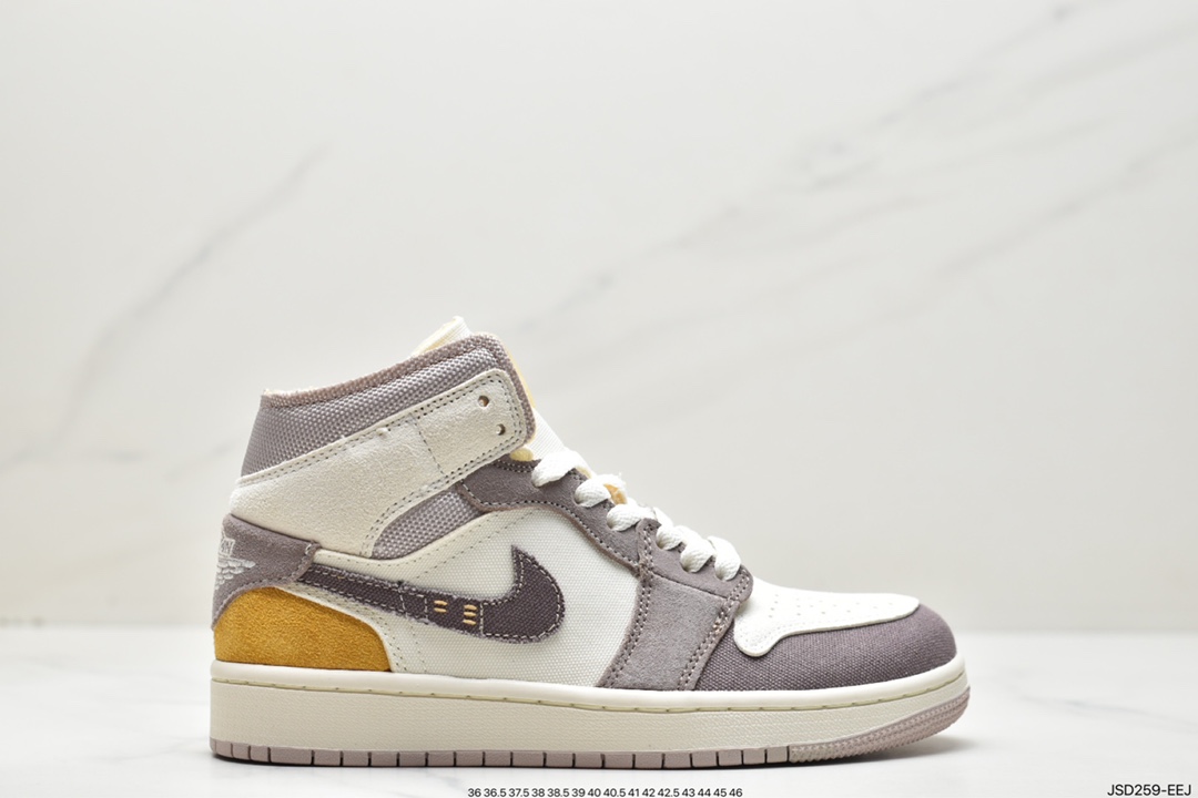 200 耐克 NIKE AIR JORDAN 1 MID CRAFT AJ1乔1运动鞋复古休闲篮球鞋DM9652-102
