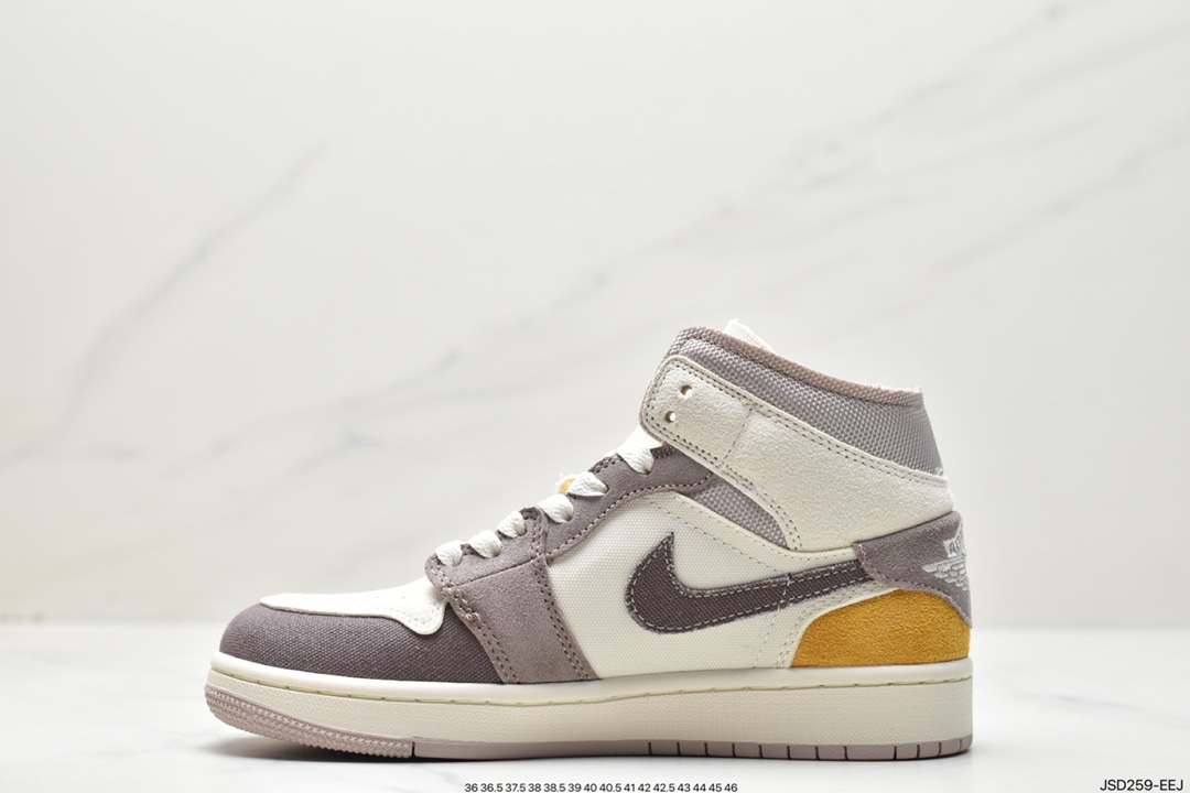 200 耐克 NIKE AIR JORDAN 1 MID CRAFT AJ1乔1运动鞋复古休闲篮球鞋DM9652-102