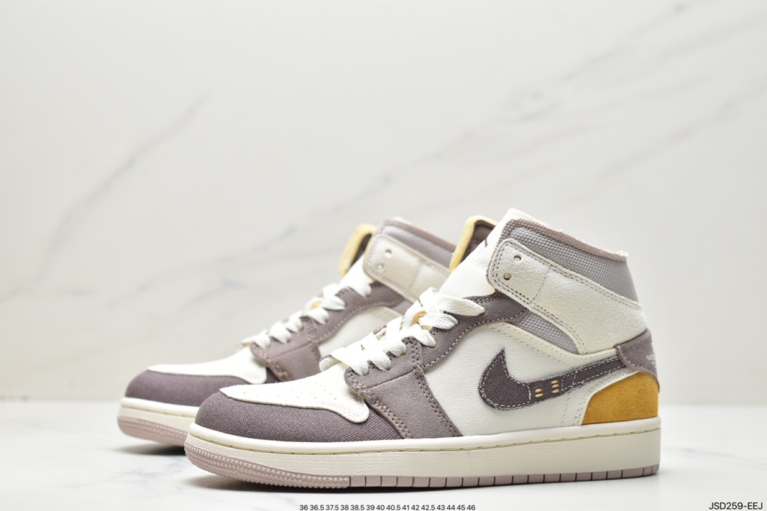 200 耐克 NIKE AIR JORDAN 1 MID CRAFT AJ1乔1运动鞋复古休闲篮球鞋DM9652-102