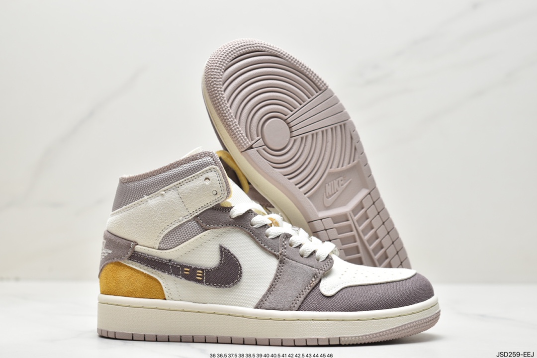 200 耐克 NIKE AIR JORDAN 1 MID CRAFT AJ1乔1运动鞋复古休闲篮球鞋DM9652-102