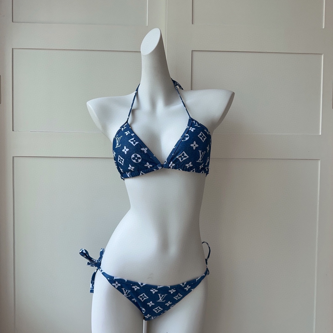 Louis Vuitton Clothing Swimwear & Beachwear Black Blue Summer Collection Vintage