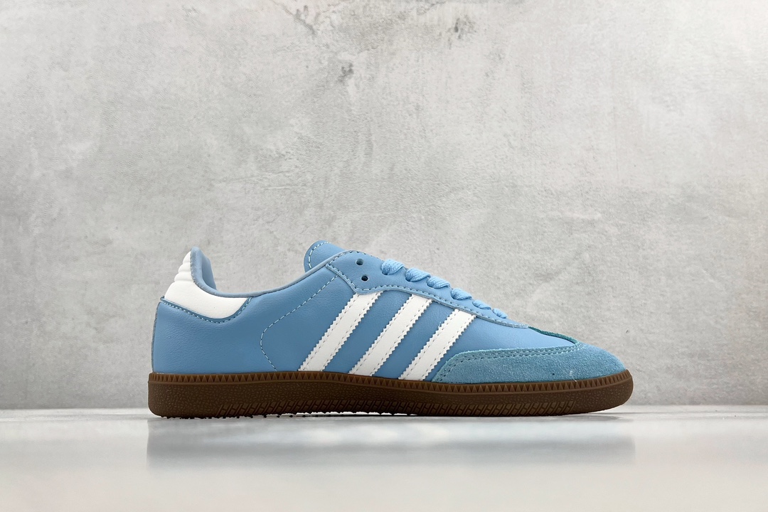 150 足球豪门系列 阿根廷adidas originals Samba 蓝白 HQ7037