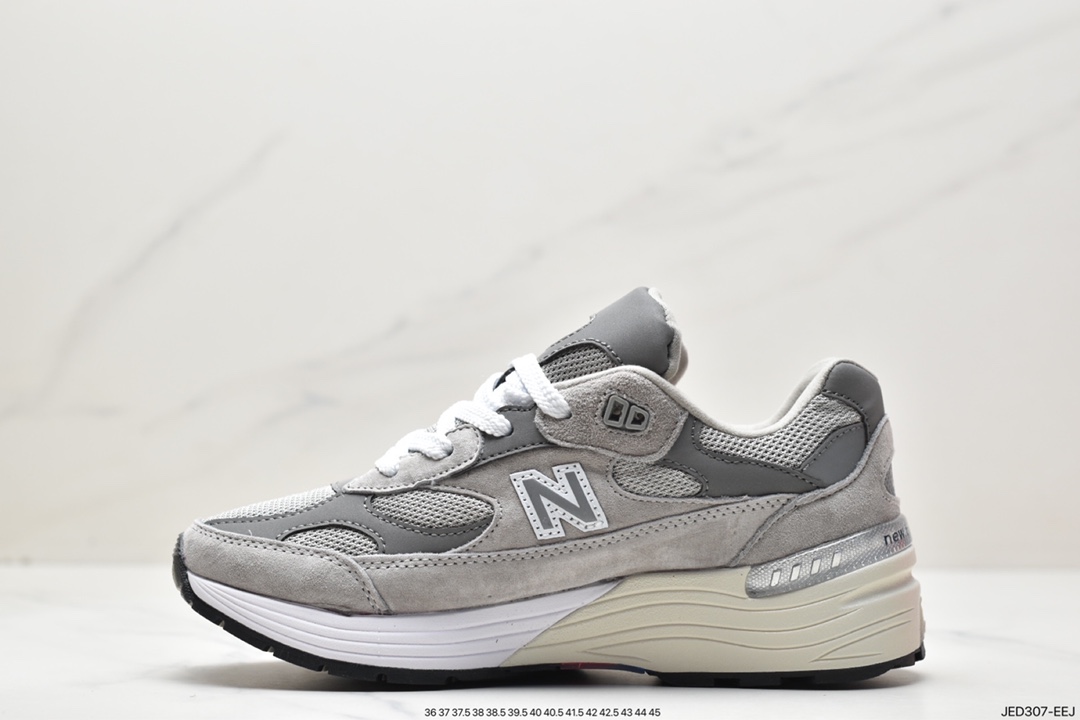 American-made M992GR original gray retro casual running shoes