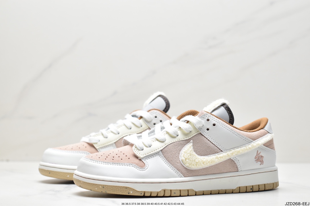 140 Nike SB Dunk Low”Year of the Rabbit”扣篮系列低帮板鞋“浅棕米白穗兔”FD4203-211