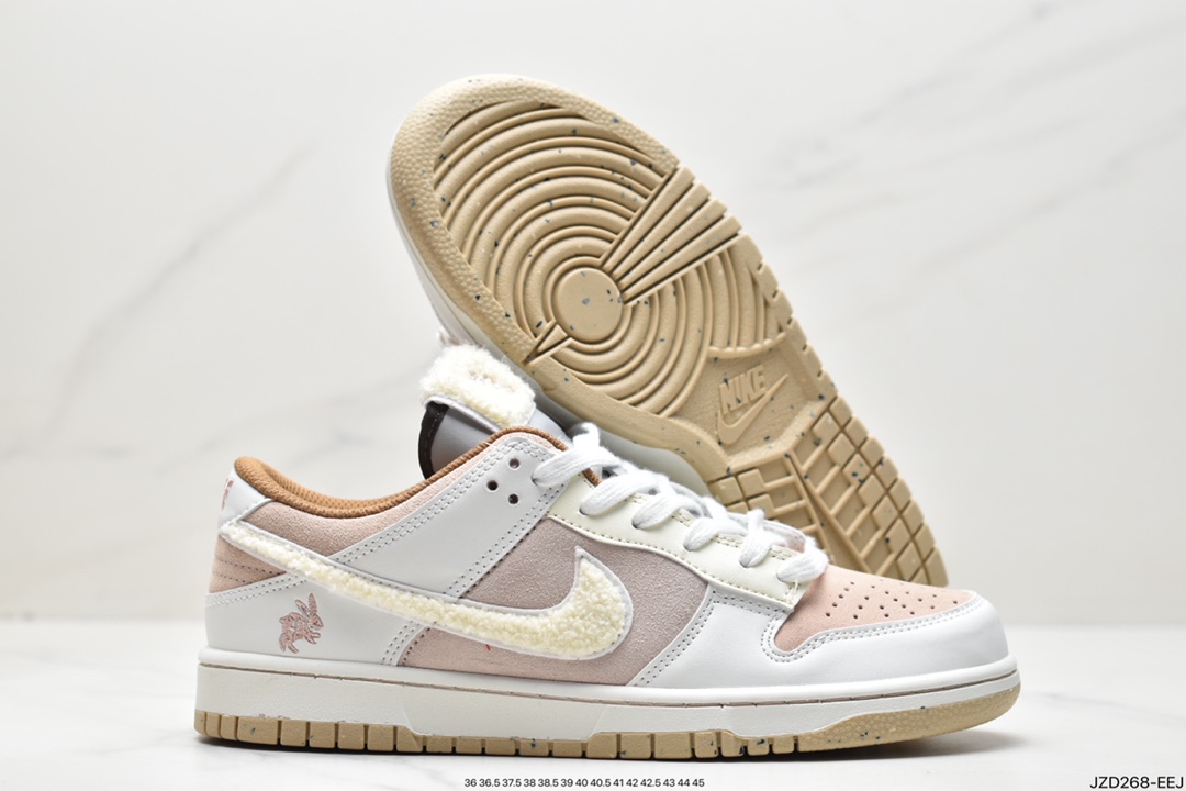 140 Nike SB Dunk Low”Year of the Rabbit”扣篮系列低帮板鞋“浅棕米白穗兔”FD4203-211