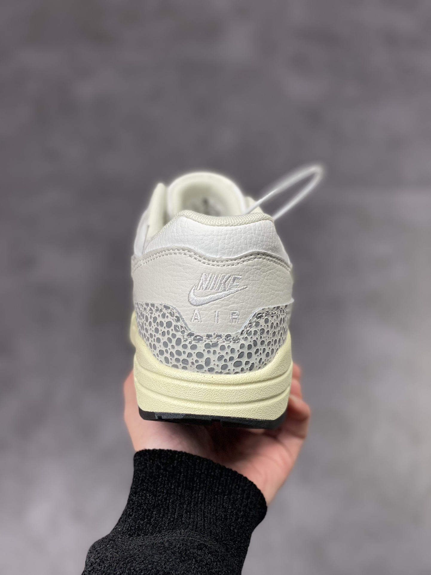 220 Nike Air Max 1 PRM 灰白石斑纹 复古休闲跑步鞋 FB5059-100