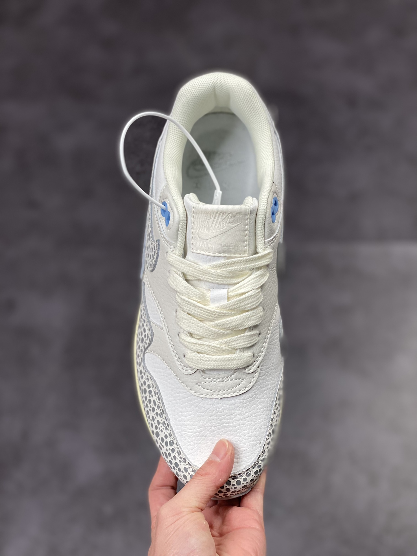 220 Nike Air Max 1 PRM 灰白石斑纹 复古休闲跑步鞋 FB5059-100