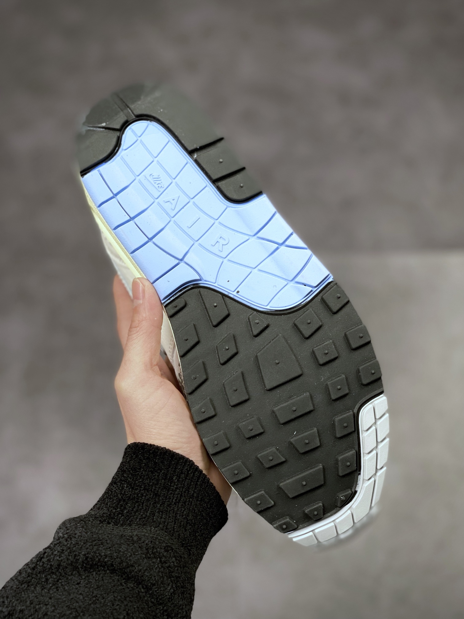 220 Nike Air Max 1 PRM 灰白石斑纹 复古休闲跑步鞋 FB5059-100
