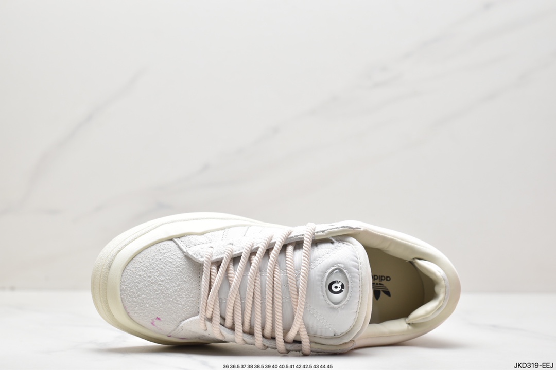 Original box Bad Bunny x adidas originals Campus Bad Bunny white casual sports sneakers FZ5823