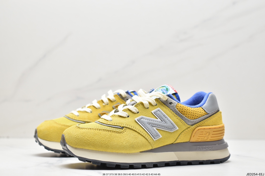 New Balance U574LGB1 yellow low-top retro casual sports jogging shoes