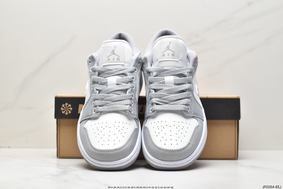170 Air Jordan 1 Low 白灰刺绣 AJ1乔1低帮休闲板鞋DV0426-012
