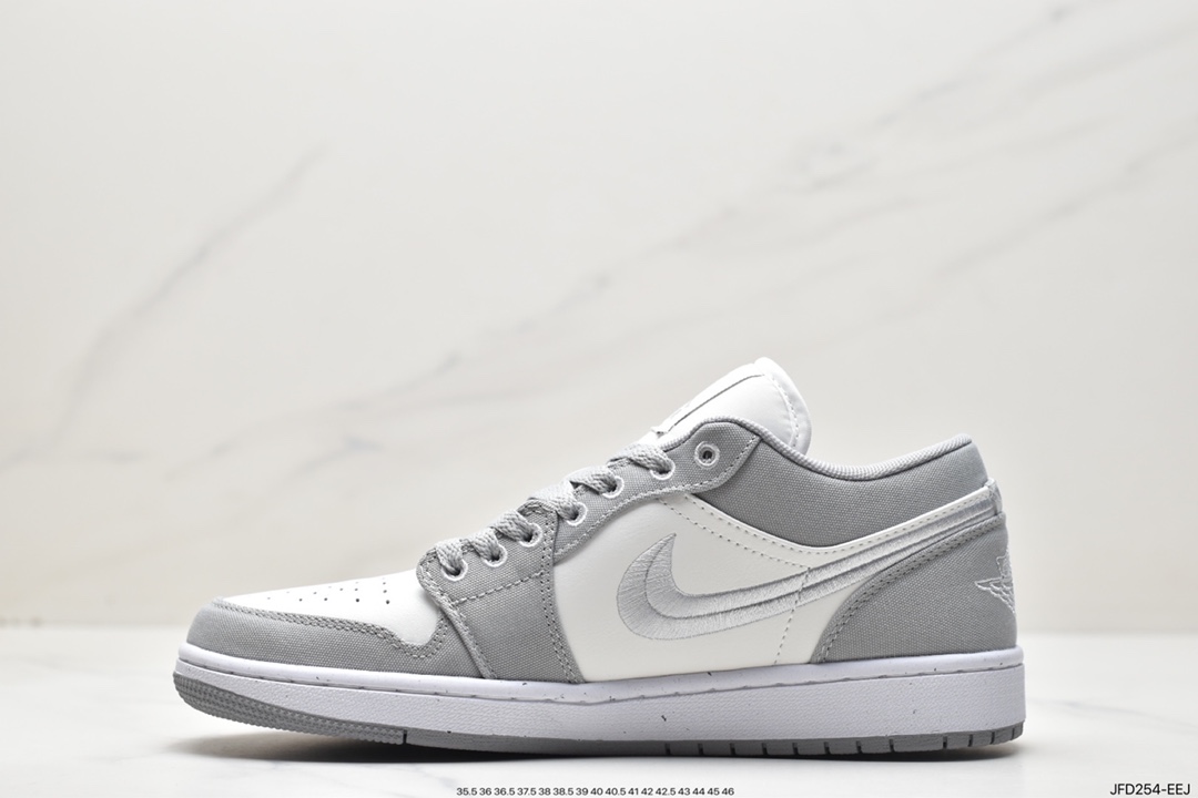 170 Air Jordan 1 Low 白灰刺绣 AJ1乔1低帮休闲板鞋DV0426-012