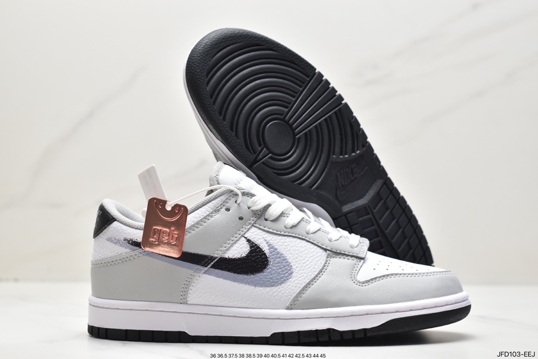 170 Nike Dunk Low 耐克 SB 低帮 喷漆双勾白色 FD0661-100