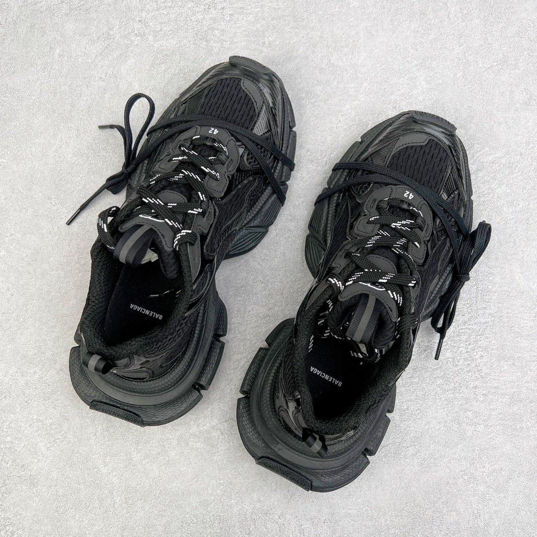 图片[3]-💰350 ＃VG零售版 BALENCIAGA 3XL Sneakers 巴黎世家十代网布系带低帮走秀复古老爹鞋 全套原纸板楦头开发 最原汁原味的灵魂版型 全鞋荧光划线卡点 胶水把控整洁度追求极致完美 每一双都是工艺品 多重QC质检 超越公司货的品控标准 实实在在的免检产品 原盒原配 正确字体电绣 粗细、位置、大小正确 侧边TPU 透气孔匹配意产原版 正确分离大底 TPU软底 原版一致大底LOGO 立体感十足 原厂皮料水洗做旧 采购原厂网纱 不含皮革 网布材料和聚氨酯 磨损效果 鞋头边缘和后帮 Balenciaga 徽标 鞋面和后跟凸印尺码 鞋舌 3XL 橡胶品牌标识和反光细节 鞋帮拉袢和鞋舌拉祥 配反光细节 备用鞋带在鞋履前侧 可在穿着前取下 便于不同造型搭配 正常尺码 尺码：35 36 37 38 39 40 41 42 43 44 45 46 编码：by4936020-运动鞋