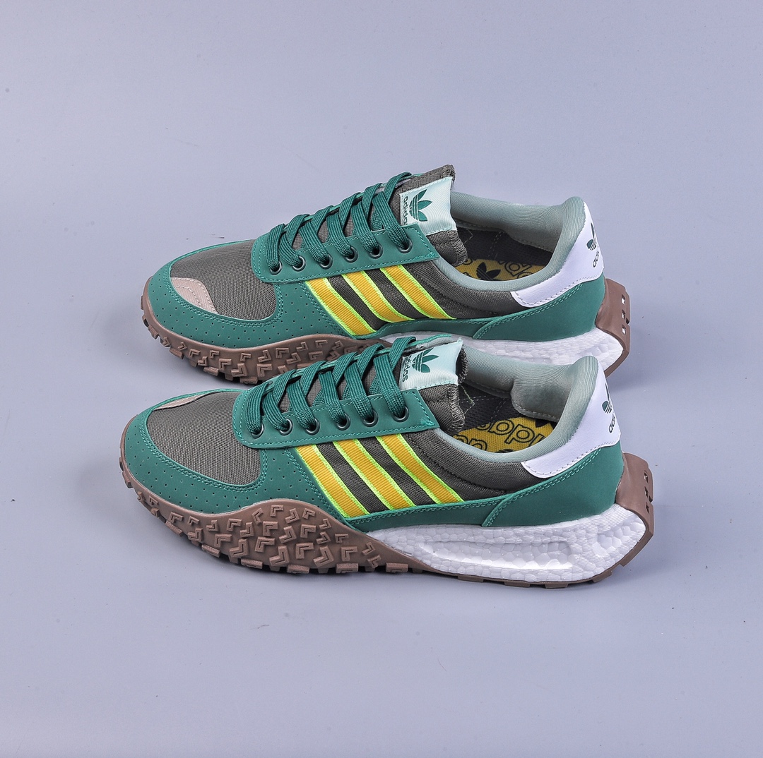 Adidas Retropy Boost E5 WRP E5 second generation series retro racing prototype popcorn cushioning casual sports jogging shoes HP2192