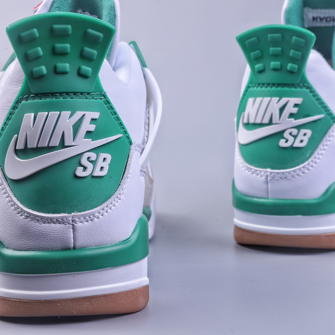 Enhanced cost performance Nk SB x Air Jordan 4 ”Pine Green” AJ4 Joe 4 joint white and green DR5415-103