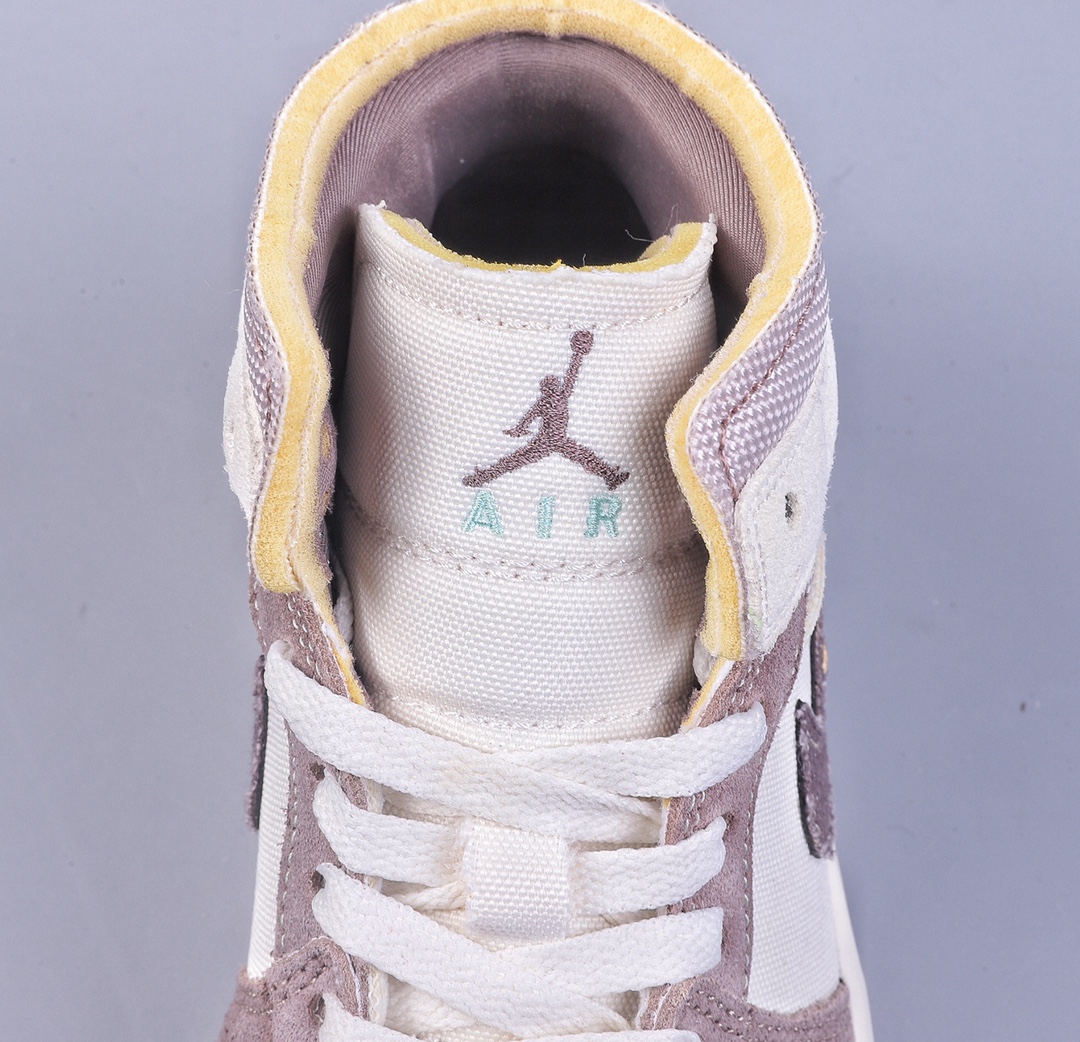 240 Air Jordan AJ1 Mid 中帮 解构白棕 DM9652-102
