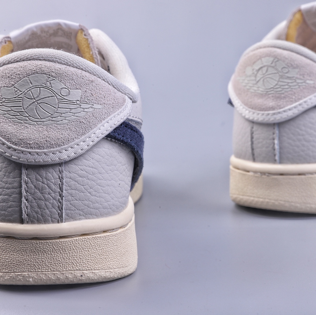 320 纯原 Uion LA x Air Jordan AJ1 KO Low 低帮复古篮球鞋 联名白灰 DZ4864-100