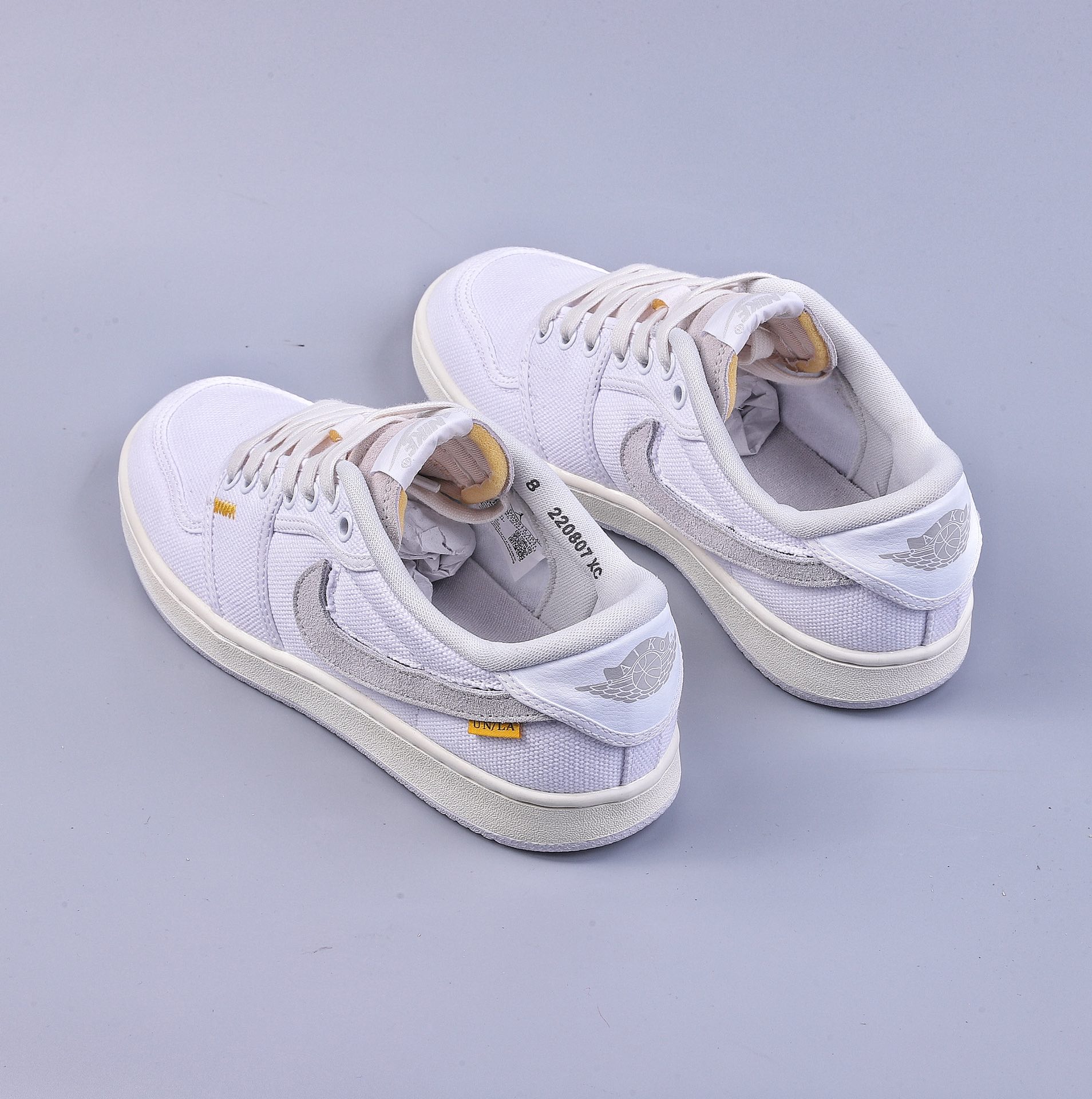 320 纯原 Uion LA x Air Jordan AJ1 KO Low 低帮复古篮球鞋 联名白色帆布 DO8912-101
