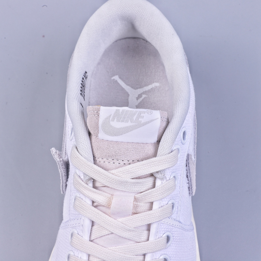 320 纯原 Uion LA x Air Jordan AJ1 KO Low 低帮复古篮球鞋 联名白色帆布 DO8912-101