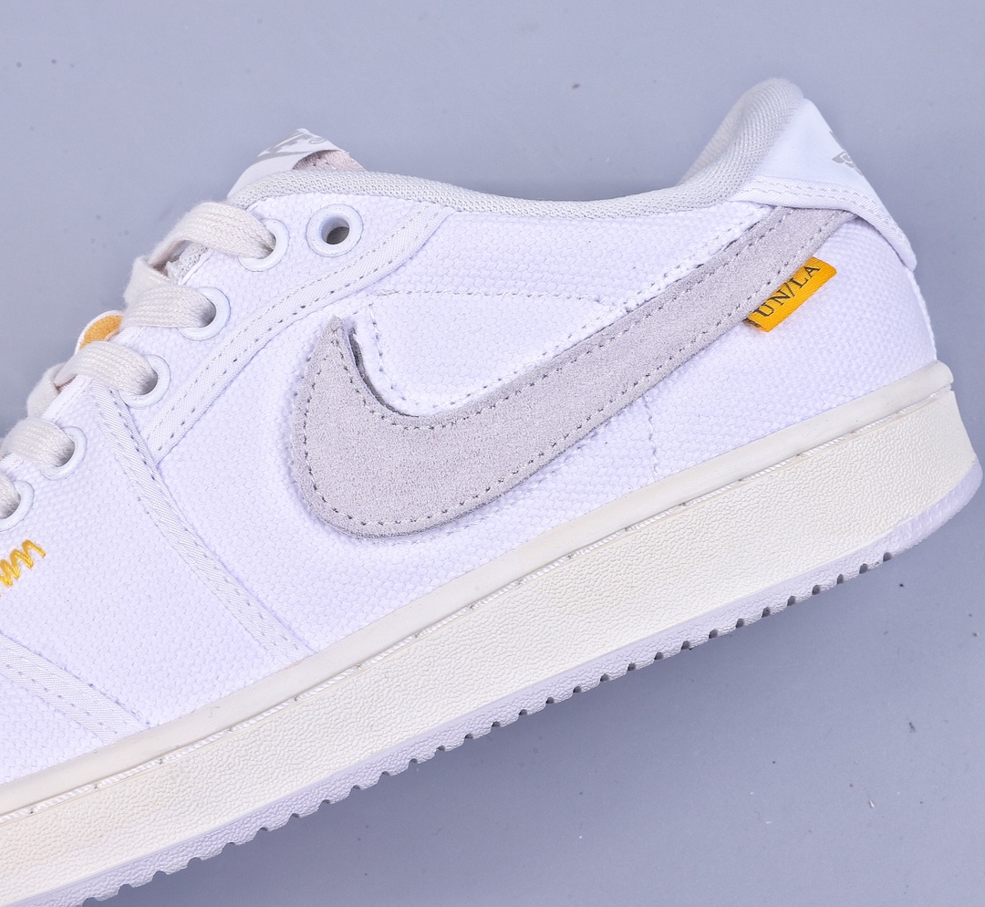 320 纯原 Uion LA x Air Jordan AJ1 KO Low 低帮复古篮球鞋 联名白色帆布 DO8912-101
