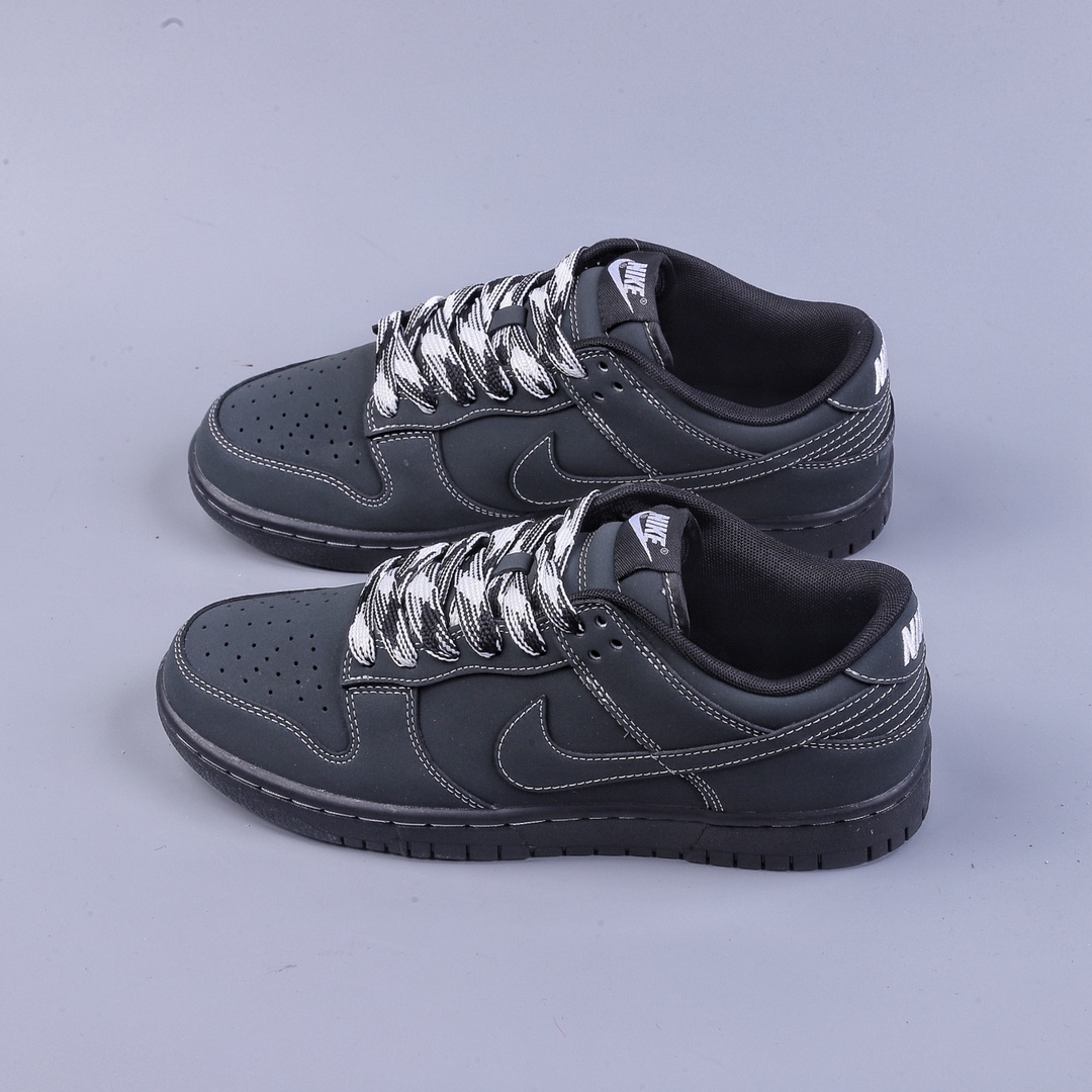 300 DK版Nk SB Dunk Low 官方爆款ID定制 黑武士配色 SB低帮休闲板鞋  DF0517-221