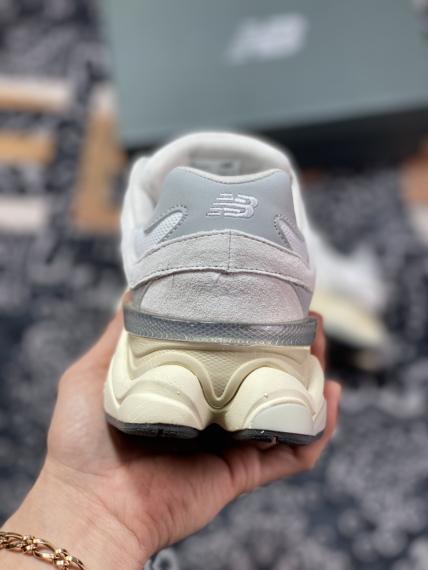 New Balance 9060 ”Beige Gray Silver” Series Retro Running Shoes ”Beige Gray Silver” U9060ECA